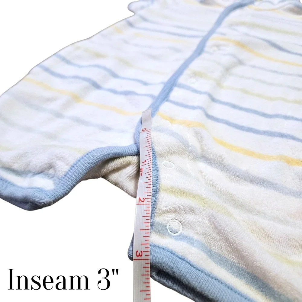 Vintage Baby GAP Hooded Terry Cloth Swim Cover Up Romper 0-3 Months 2005 Pool